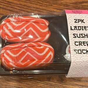 Ladies' Chevron Sushi Crew Socks - 2 Pack
